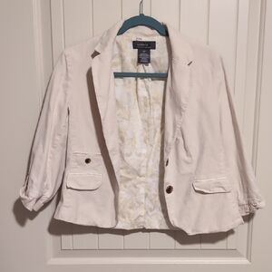 GEORGE Light Cream Blazer with Button Accents